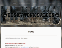 Tablet Screenshot of honkytonksaloon.ch